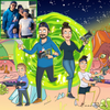 Ritratto Rick and Morty Personalizzato